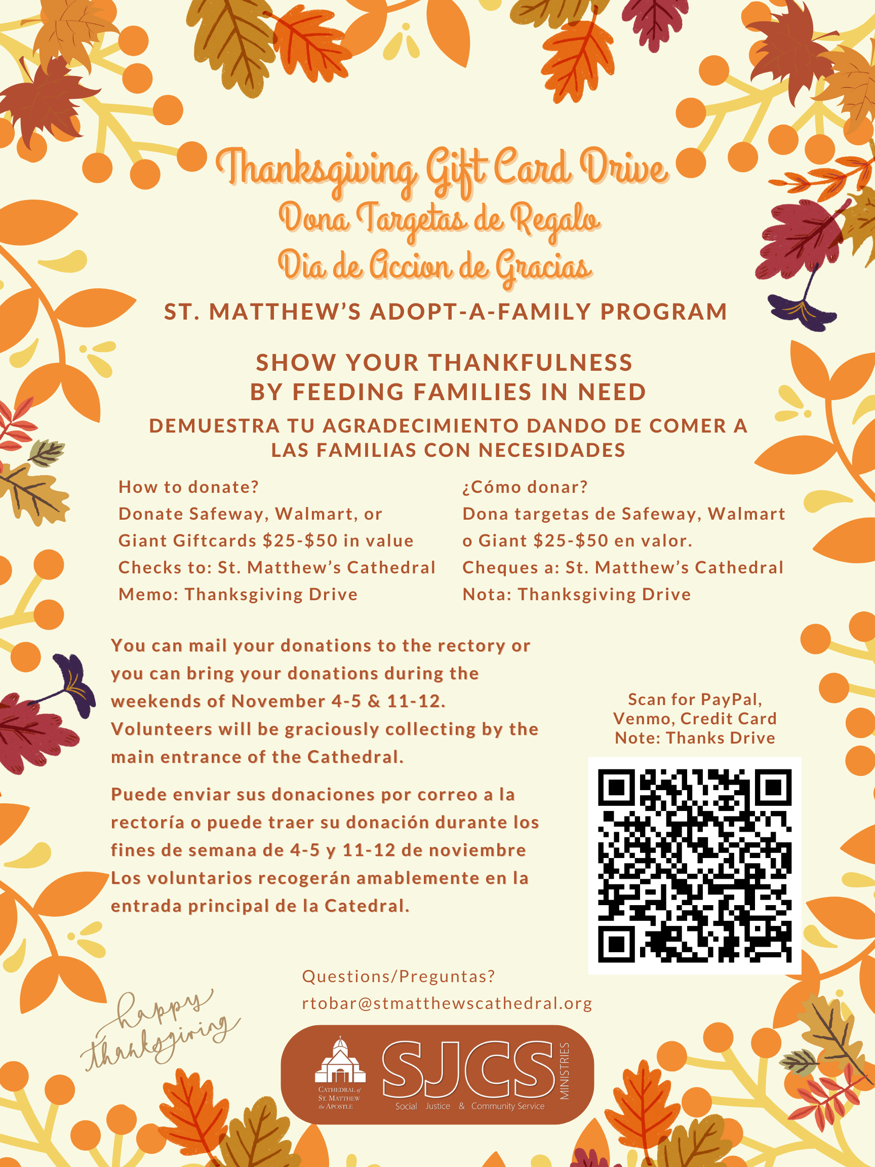 Adopt-a-Family Thanksgiving Drive