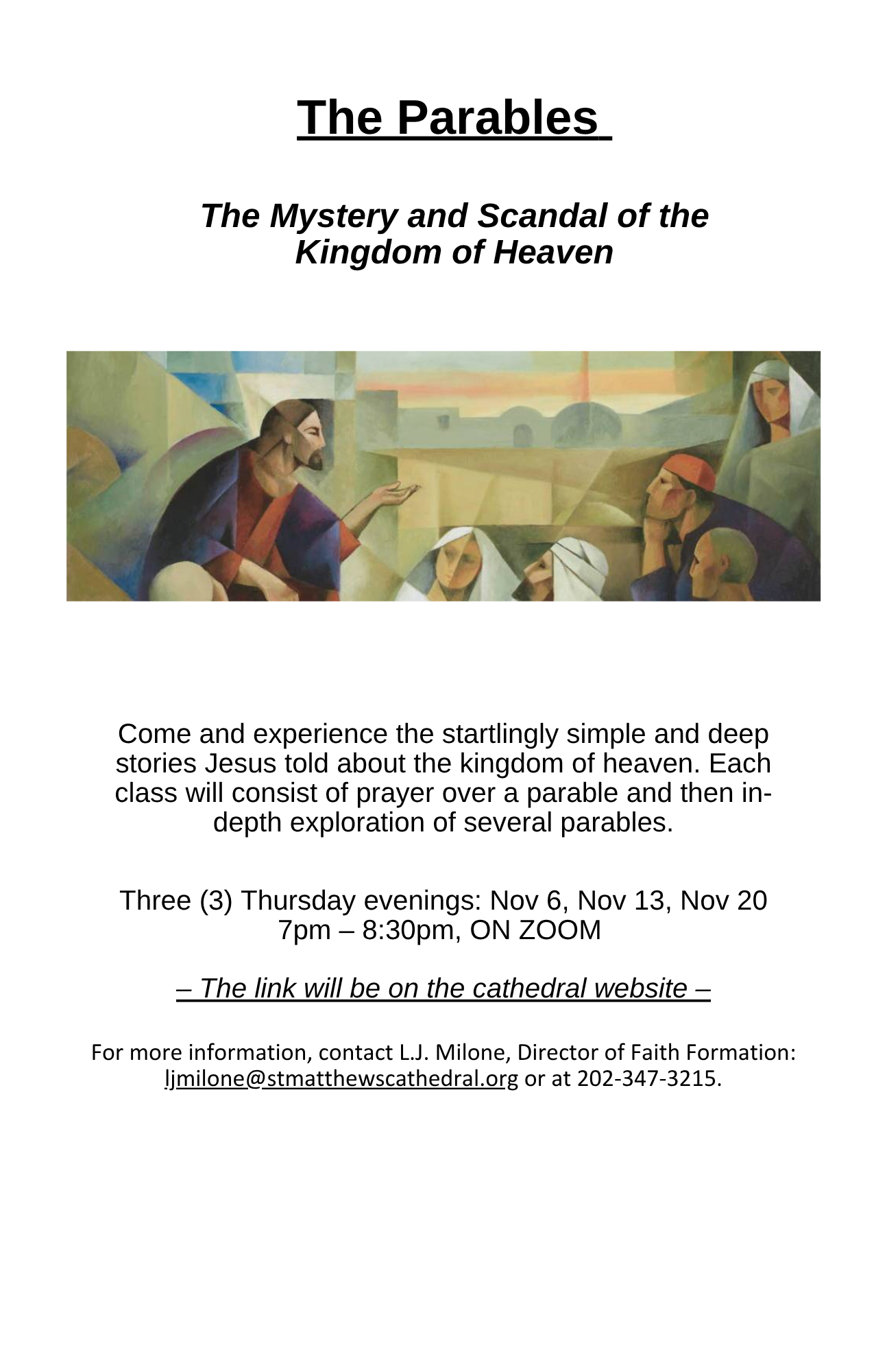 The Parables: The Mystery and Scandal of the Kingdom of Heaven ...