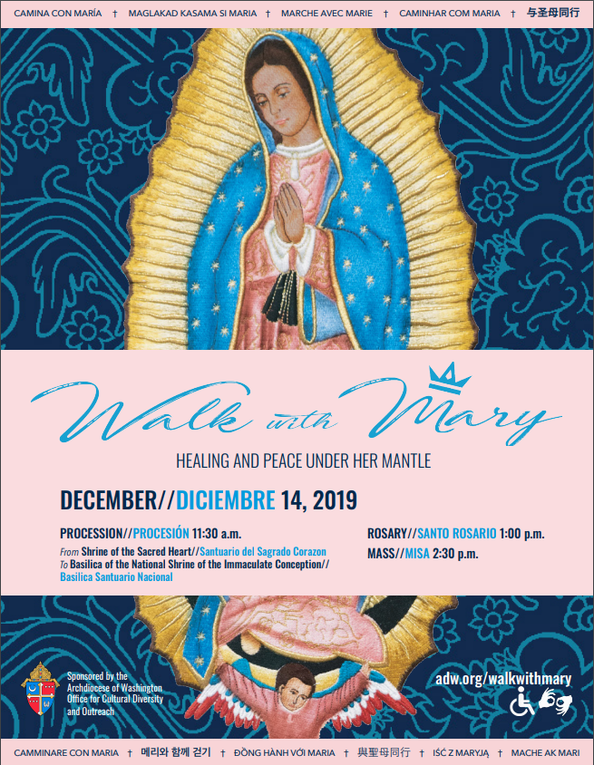 "Walk with Mary" Procession, Rosary and Mass at the Basilica